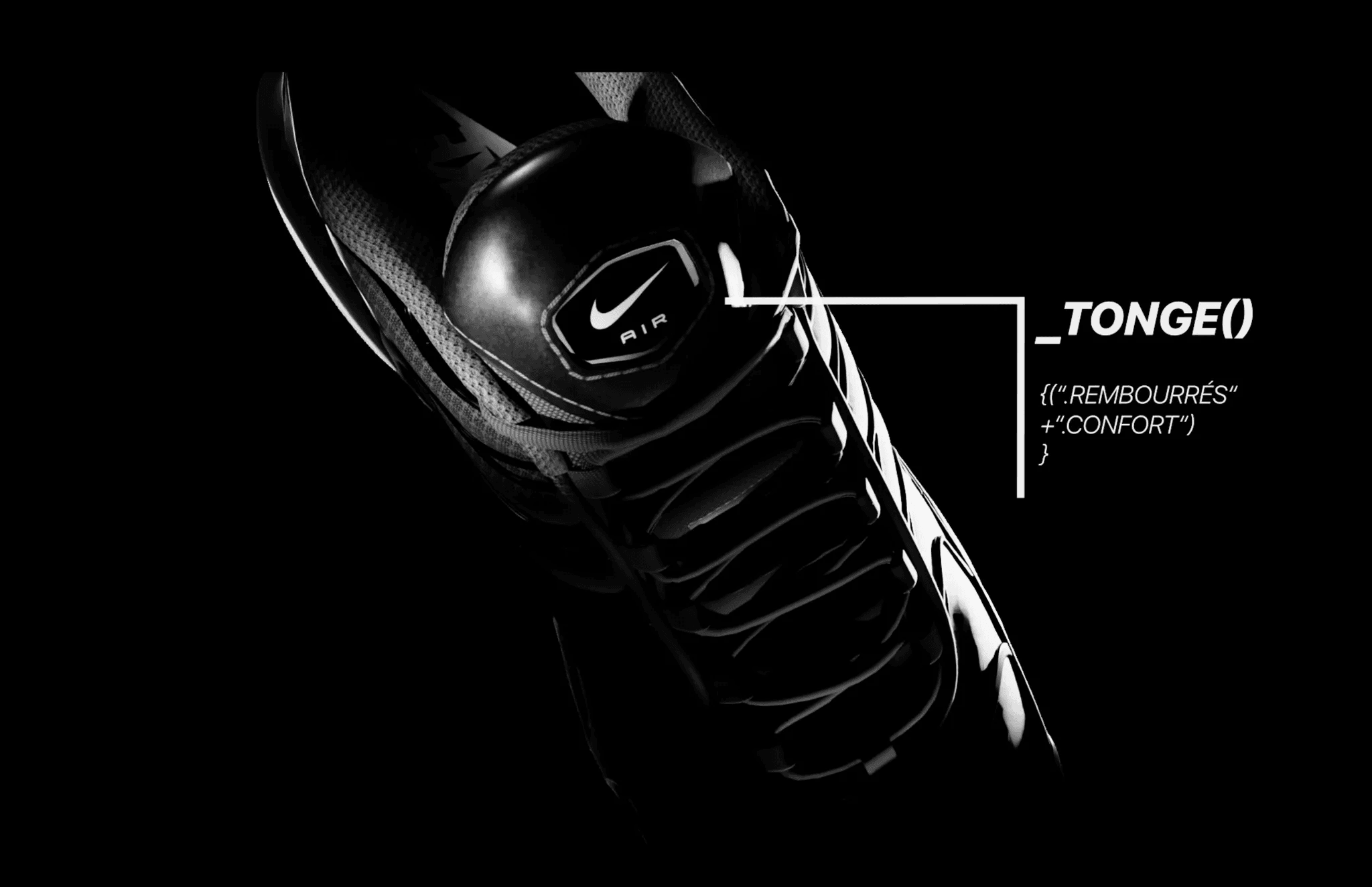 Capture Vidéo, d'une séance de la vidéos. Une Tn tourne dans le noir, une ligne blance ainsi, qu'une ècrire blance apparaisse.